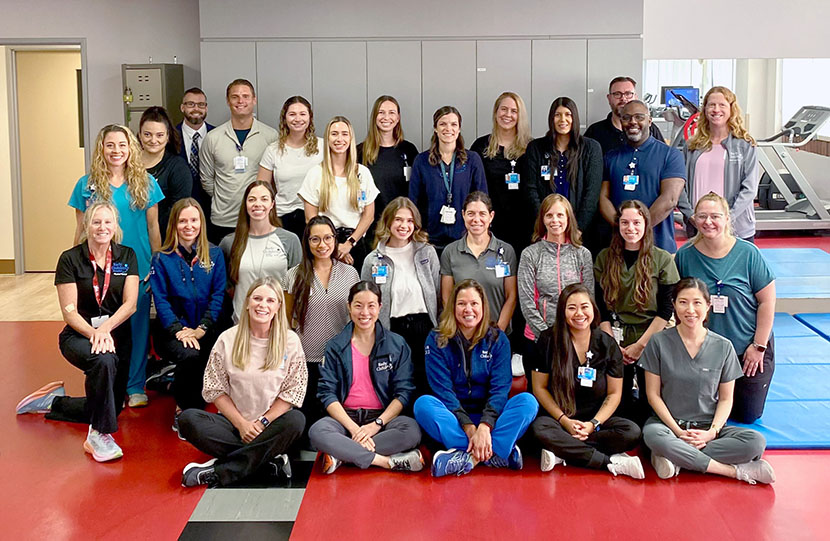 Photo of the Physical Therapy team at Rady Children's Hospital